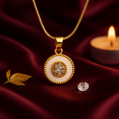 Ivory Grace Gold Pendant